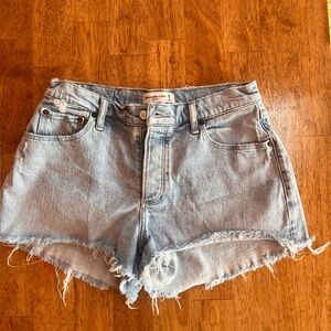 Abercrombie & Fitch Light Blue Jean Shorts